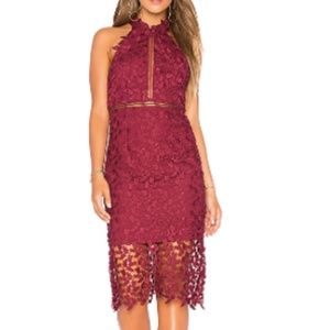 Bardot Gemma Dress in Burgundy SzXS